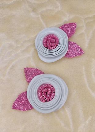 Гумки для волосся "пиончики"