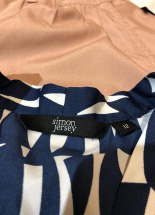 Блуза на короткий рукав від simon jersey діловий стиль3 фото