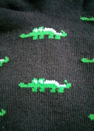 Носки с приколами крокодильчики чёрные3 фото