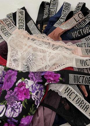 Огромный выбор трусиков victoria’s secret виктория сикрет со стразами сваровски оригинал