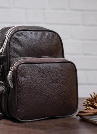 Месенджер чоловічий шкіряний коричневий