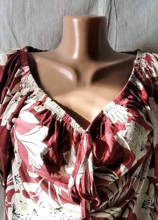 Блуза трикотаж батал