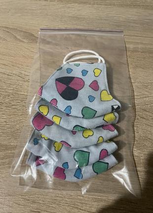 Набор масок детских трехслойных