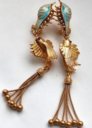 Сережки рибки