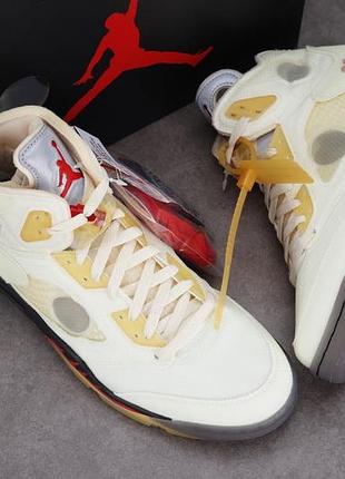 Jordan 5 x off-white “sail” оригинал