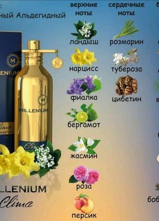 ♥️clima♥️ •100ml•женская парфумированная вода•millenium•3 фото