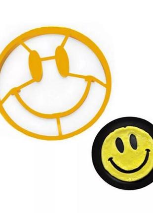Силіконова форма для яєць "смайлик" - розмір 14*12см