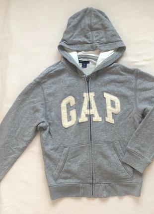 Худи gap kids на молнии с начесом на 8-10 лет