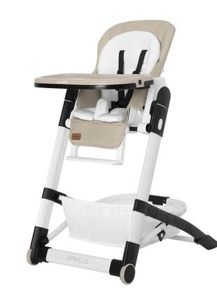 Стільчик для годування apricus, «carrello» (crl-14201), колір powdery beige (пудрово бежевий)