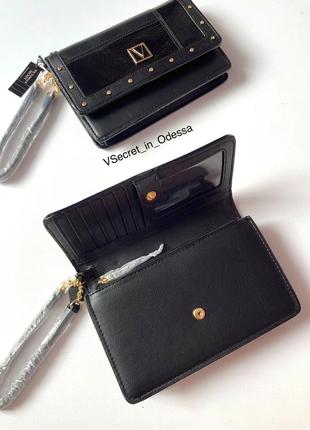 Чёрный клатч кошелёк victoria’s secret3 фото
