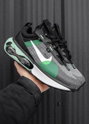 Мужские кроссовки air max 2021 gs 'black green strike' топ качество