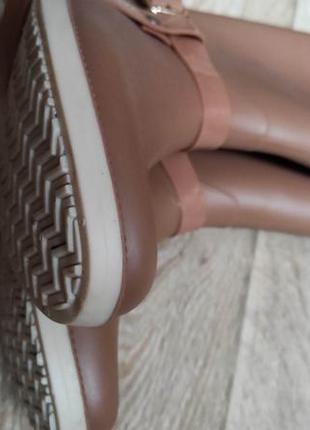 Жіночі гумові чоботи, розмір 36, коричневі7 фото
