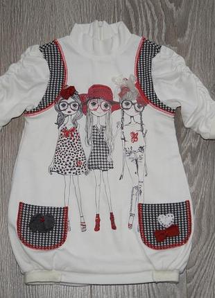 Нарядное платье-туника для девочки, bulicca