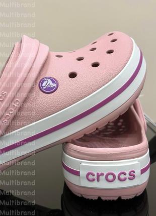 Кроксы женские пудровые crocband crocs3 фото