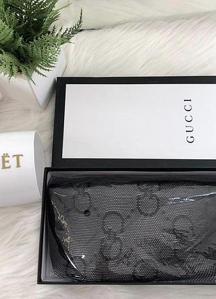 Колготки gg колготы крупный принт сетка бренд lux чулки нижнее белье