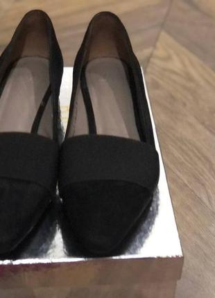 Черные классически замшевые туфли varese италия размер 39 натуральная замша6 фото