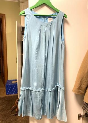 Red valentino шелковое платье