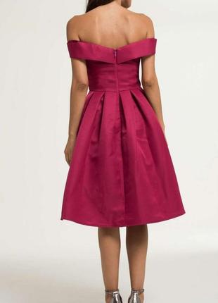 Chi chi london berry bardot midi dress3 фото