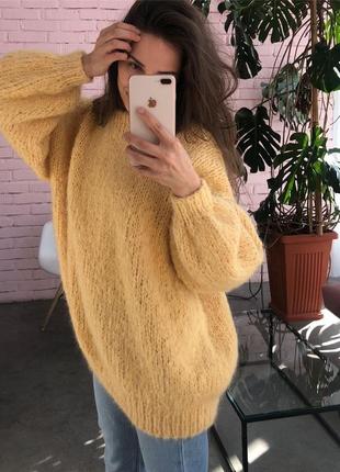 Базовий светр оверсайз з вовни альпака 8