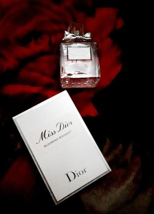 Cristian dior miss dior blooming bouquet 100мл оригінал жіноча туалетна вода, парфуми діор міс діор блумінг букет діор міс діор місс