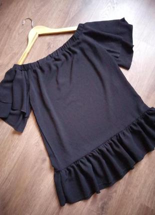 Стильная модная шифоновая блуза размер с-м