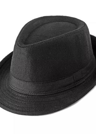 Шляпа трилби чёрный