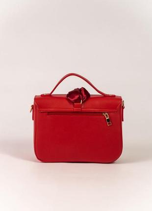 Красная женская сумка небольшая, червона сумочка жіноча4 фото