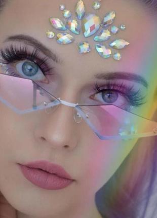 Очки молния прозрачные