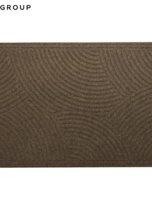 Придверні килимок текстильний на гумовій основі yp-group до-501 коричневий 40x60 см
