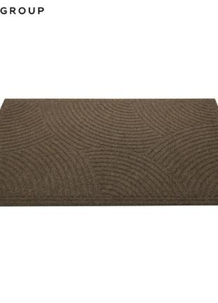 Придверні килимок текстильний на гумовій основі yp-group до-501 коричневий 40x60 см2 фото