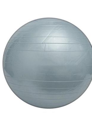 М'яч для фітнесу profit ball 65 см сірий1 фото