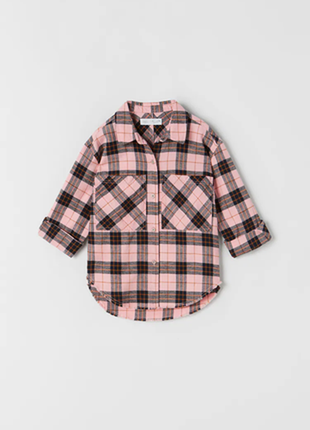 Стильная рубашка zara 134 см