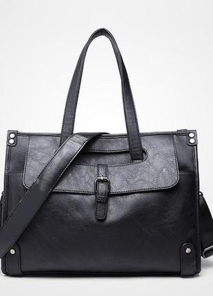 Мужской кожаный офисный деловой портфель мужская сумка для документов