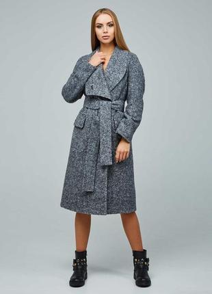 Женское пальто демисезонное  с поясом   рр 44-54