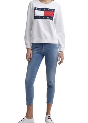 Худи свитшот толстовка белая zara tommy hilfiger4 фото