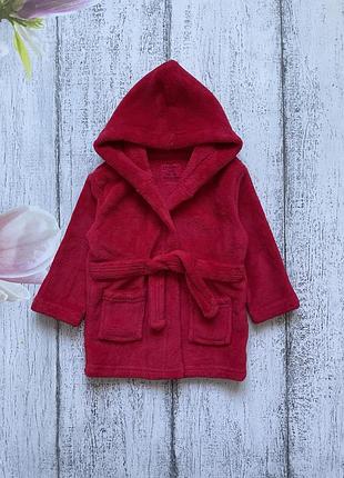 Крутой мягусенький флисовый халат primark 6-9мес