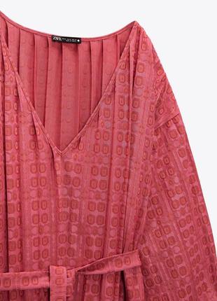 Платье миди из жакардовой ткани zara  - s, m - большемерит6 фото