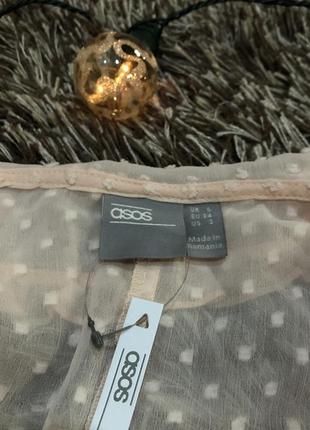 Блузка из ткани добби спереди на завязках asos8 фото
