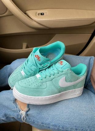 Кросівки nike air force 1 mint м'ятний колір