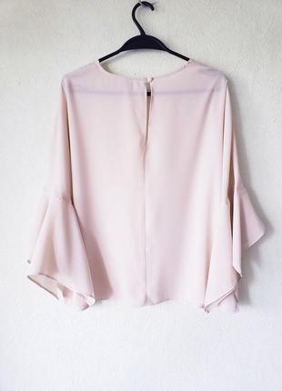 Пудрова текстурована блуза asos 14uk4 фото