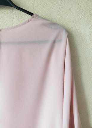 Пудрова текстурована блуза asos 14uk8 фото