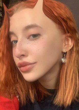 Серьги сердце 2