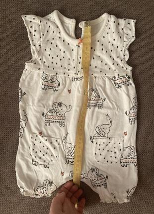Песочник, футболка, шорты, набор, костюм george 0-3 мес (56-62 см)2 фото