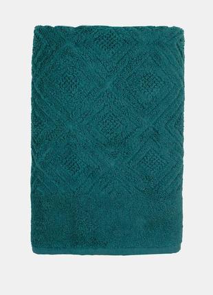 Рушник махровий berlin, bulgaria tex, одноколірне, жакардове, світло-зелене, розмір 50x90 см