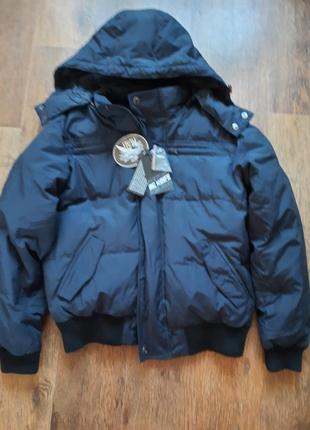 Пуховики італійського бренду mc kees,раз l сині,сірі5 фото