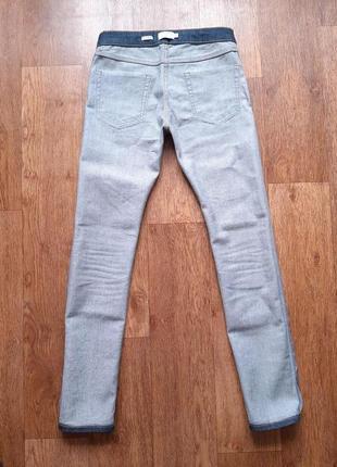 Джинсы topman strech skinny оригинал w32" -w30" синие, хлопок7 фото