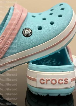 Крокси жіночі блакитні crocband crocs3 фото