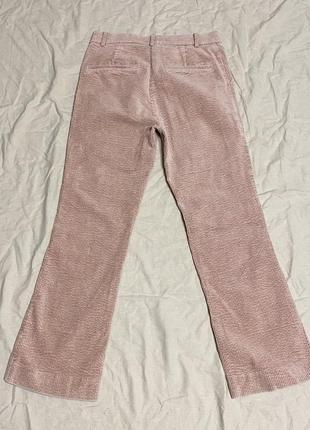 Розовые вельветовые брюки в стиле zara3 фото
