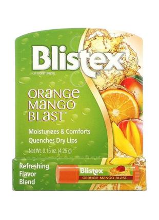 Blistex захисний засіб для губ бальзам для губ / сонцезахисний крем spf 15, апельсиновий вибух і манго, 0,15 унції (4,25 м)