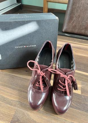 Tommy hilfiger, кожаные ботинки, туфли, 38 размер2 фото